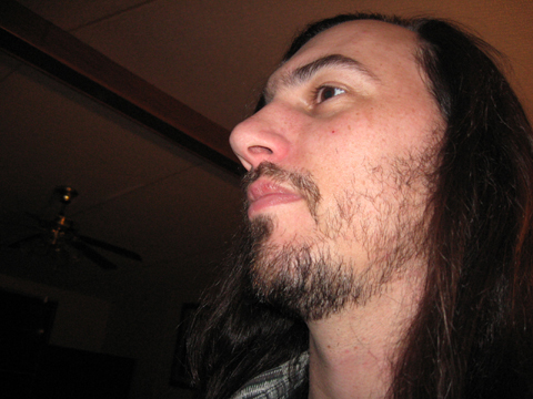 Up the nose of Chris McGinty of Fort Worth Texas during our According To Whim Photo Shoot 2010